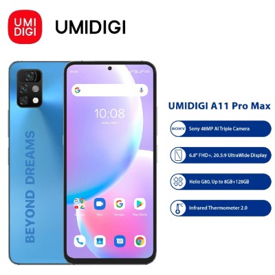 UMIDIGI A11 Pro Max 8G+128GB | SG官方商店| 6.8 FHD 2K显示屏| 48MP三合一摄像头| 5150mAh